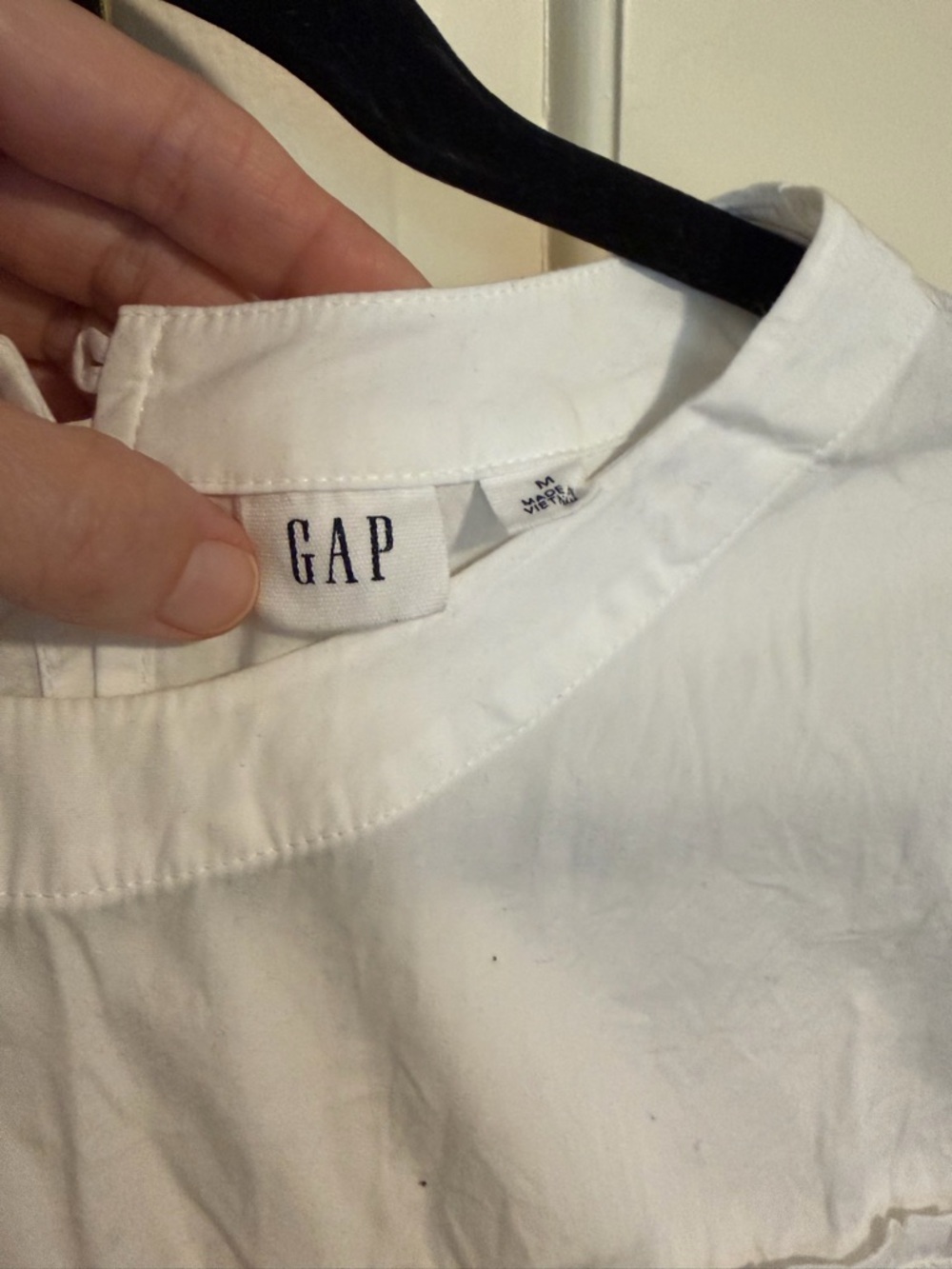 Gap tiered white poplin shirt - Picture 4 of 7